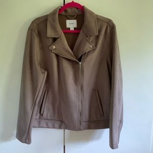OLD NAVY faux suede moto jacket